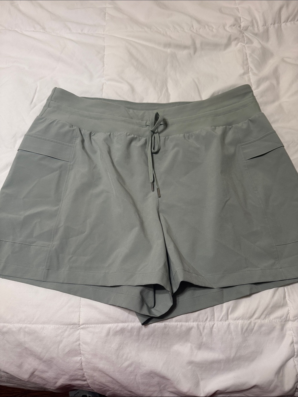 CALIA by Carrie Underwood Sage Green Athletic Drawstring Shorts